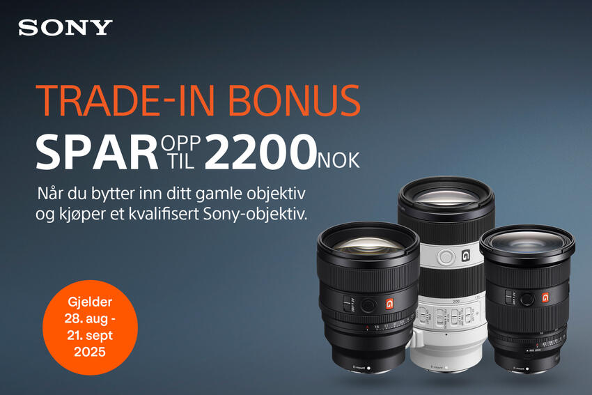 Sony optikk innbyttekampanje